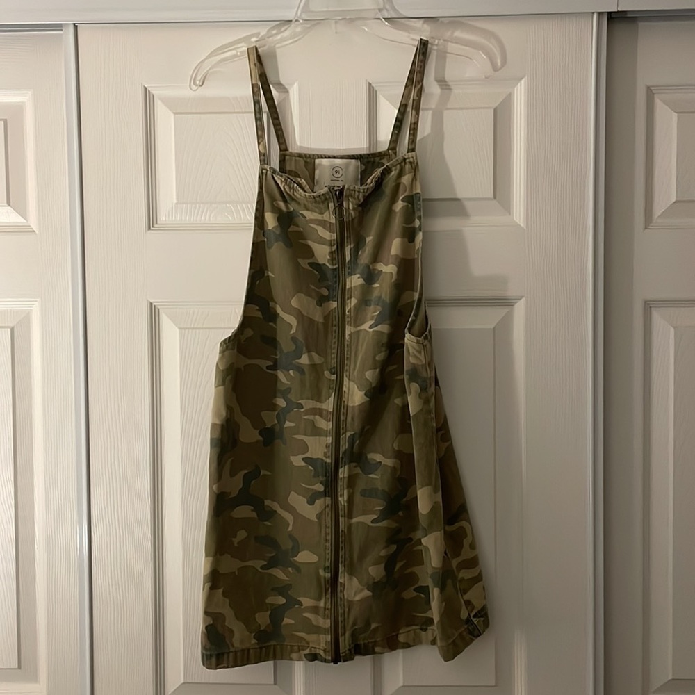 Camo Pinafore Dress